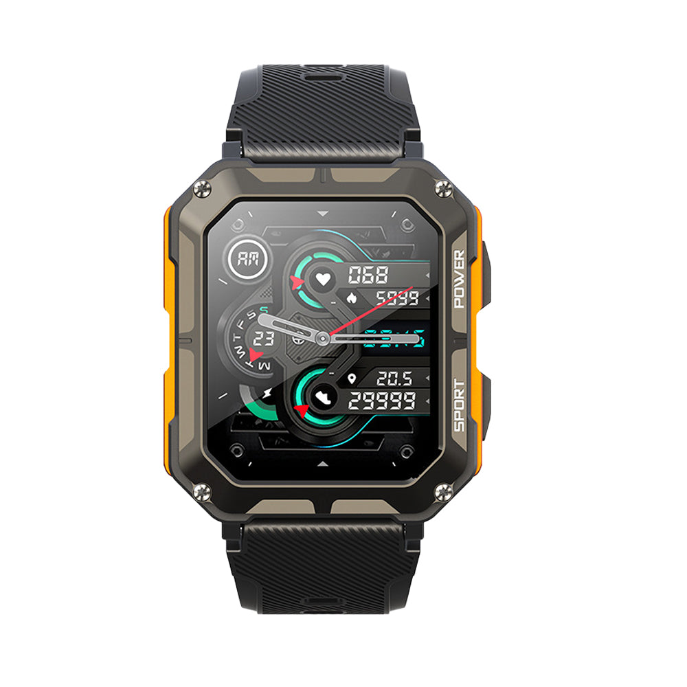 1.83 Inch Military Smart Bluetooth Watch Tactical Tracker Fitness Watch - Orange