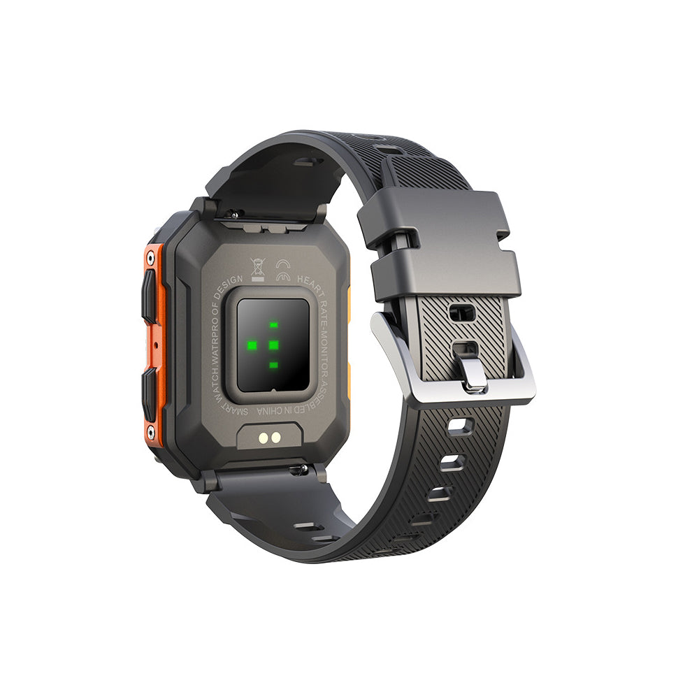1.83 Inch Military Smart Bluetooth Watch Tactical Tracker Fitness Watch - Orange