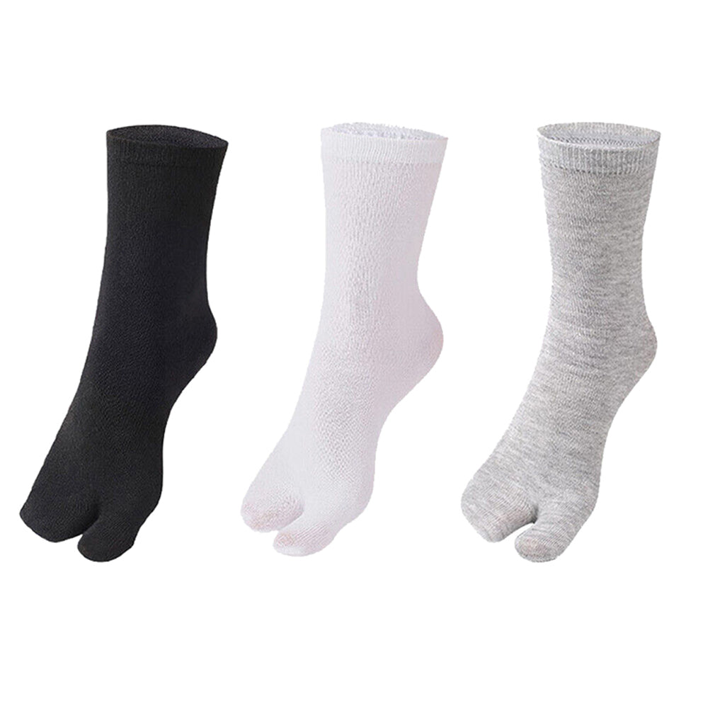 3 Pairs Flip Flop Socks Tabi Split Toe Socks Toe Socks for Men Women