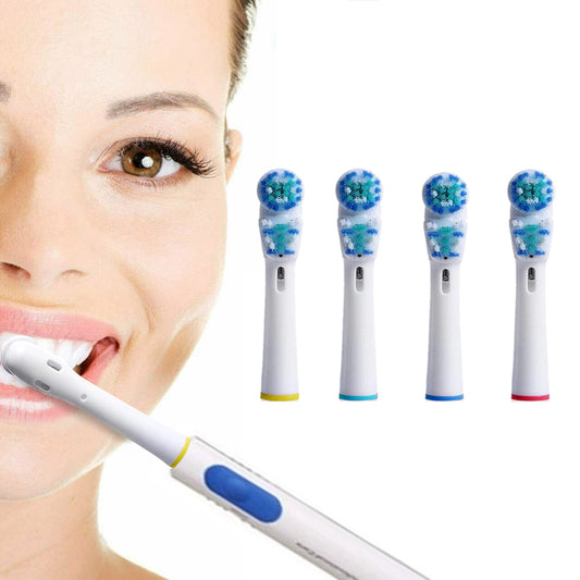 4Pcs Dual Clean Replacement Brush Heads Compatible with Oral-B