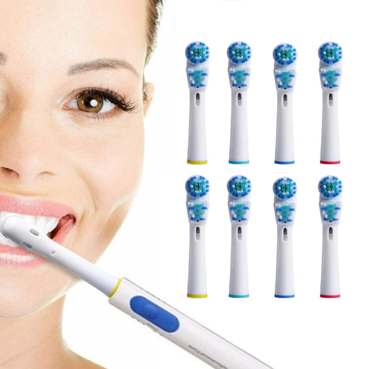 8Pcs Dual Clean Replacement Brush Heads Compatible with Oral-B