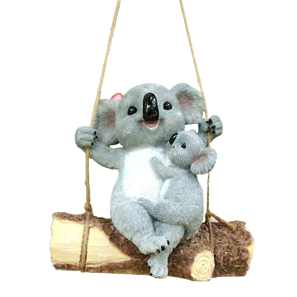 Resin Koala Garden Hanging Figurine Statue for Outdoor Garden Decor - ST3