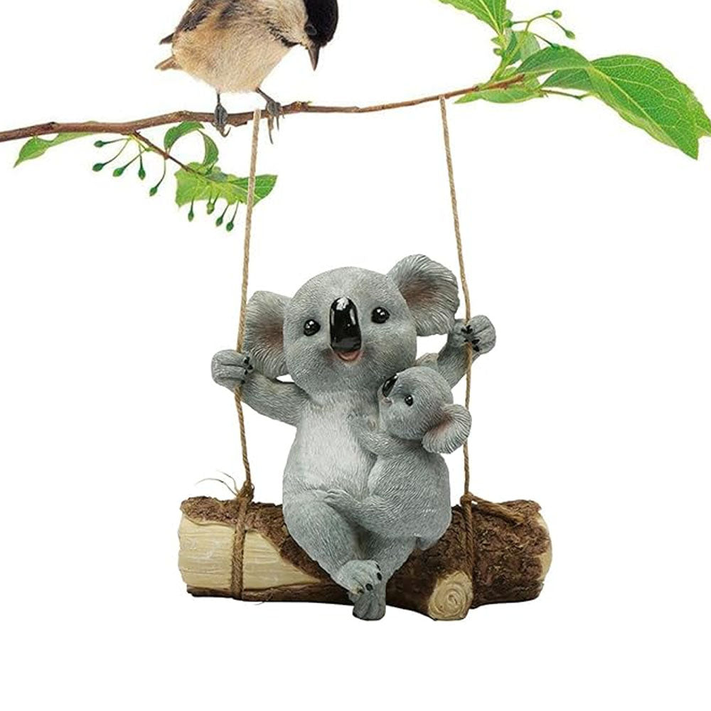 Resin Koala Garden Hanging Figurine Statue for Outdoor Garden Decor - ST3