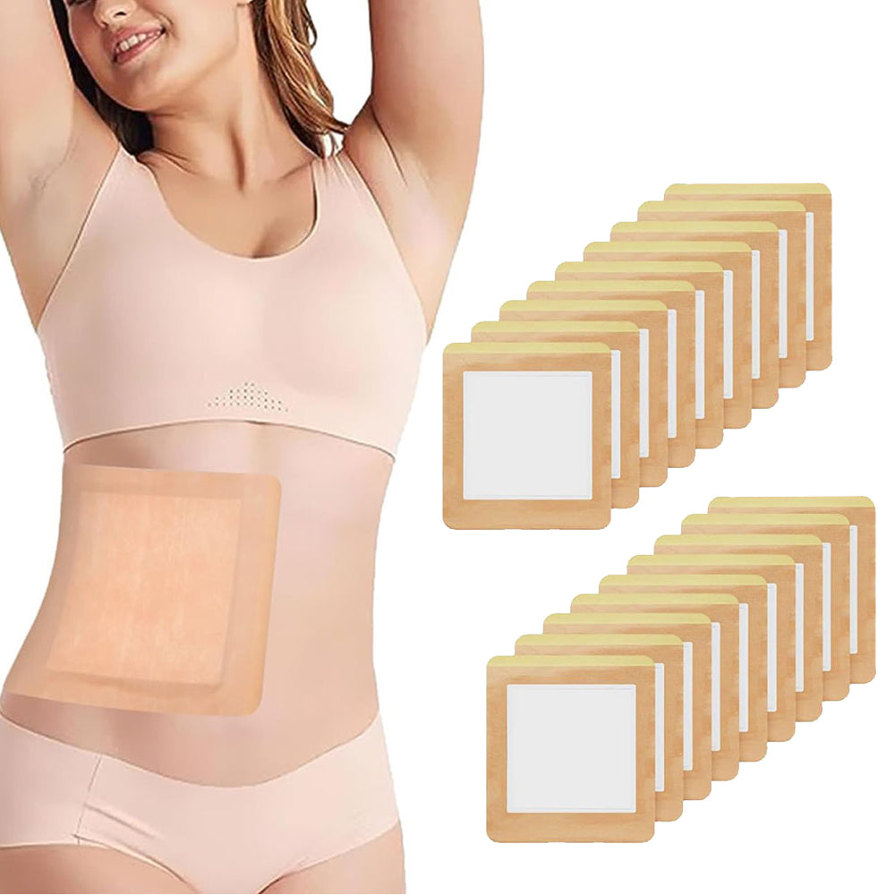 20Pcs Self-Adhesive Castor Oil Pack Wrap Castor Oil Pack for Sensitive Skin