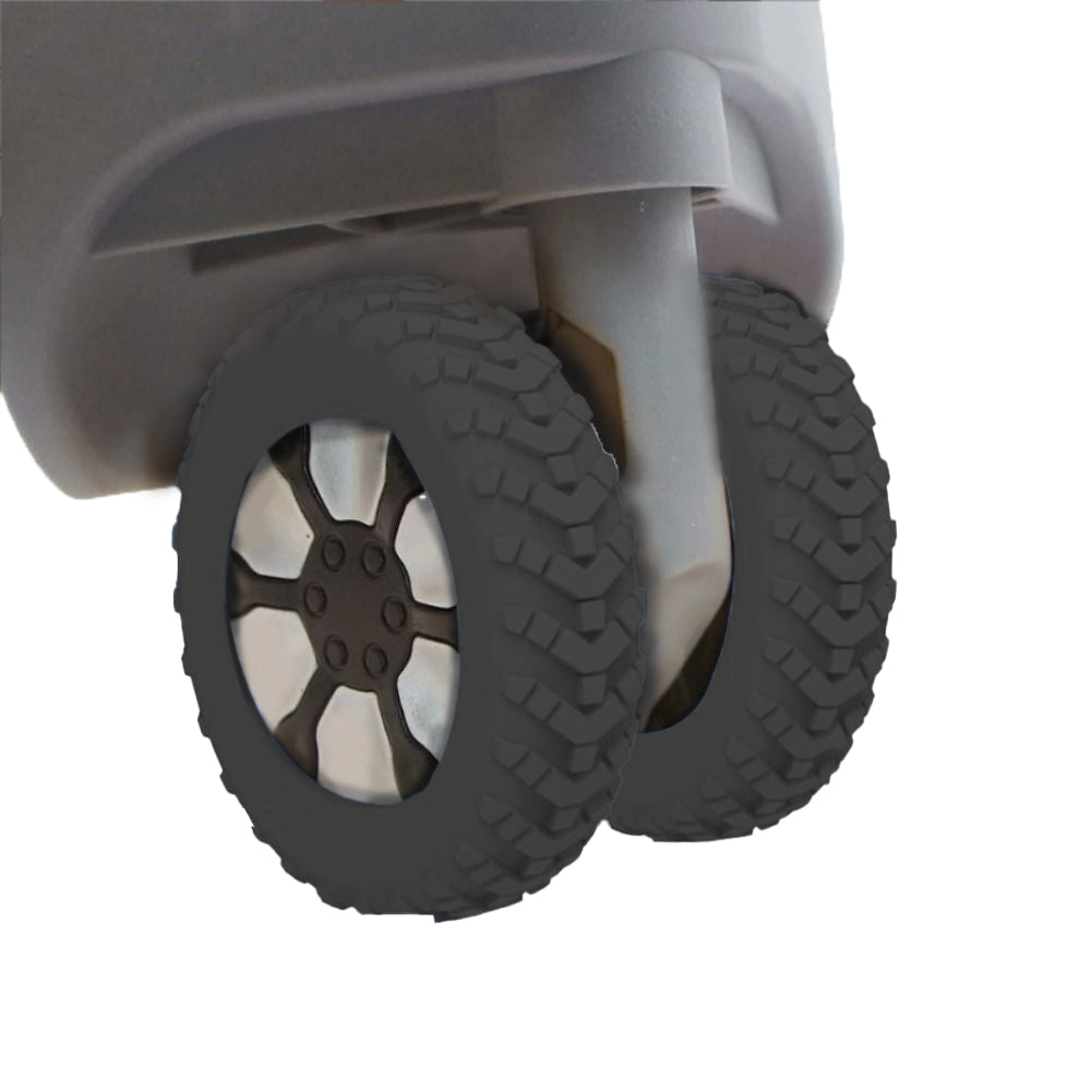 8Pcs Luggage Compartment Wheel Protection Cover Silicone Case Black