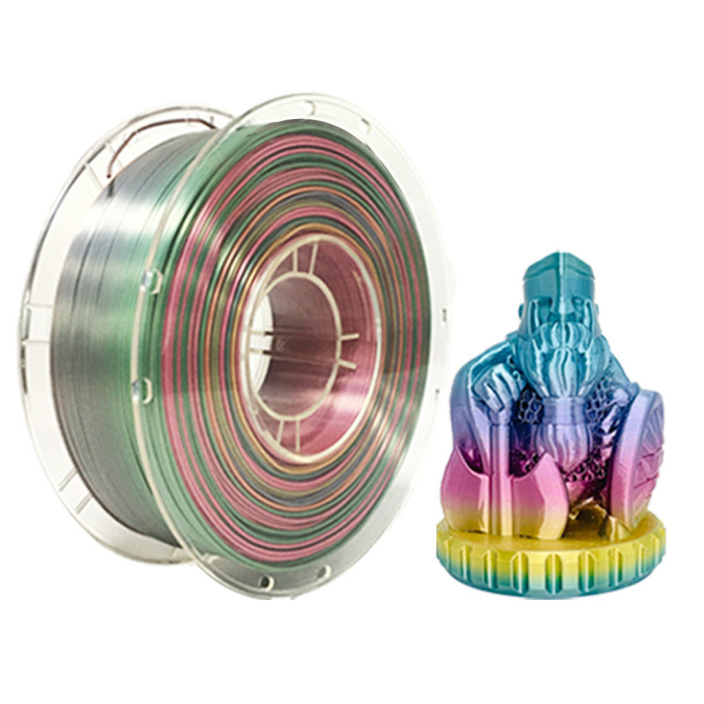 Gradient Color Change Silk PLA 3D Printing Filament for Most FDM 3D Printers ST3