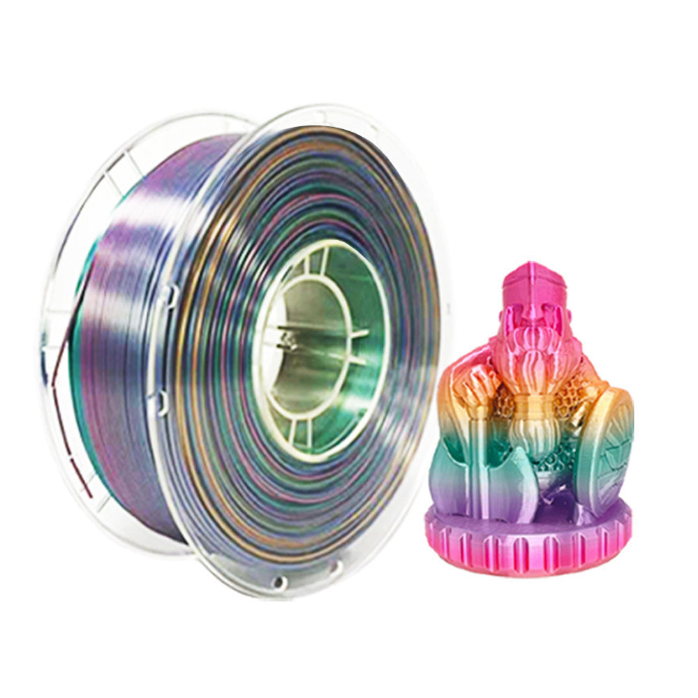 Gradient Color Change Silk PLA 3D Printing Filament for Most FDM 3D Printers ST4