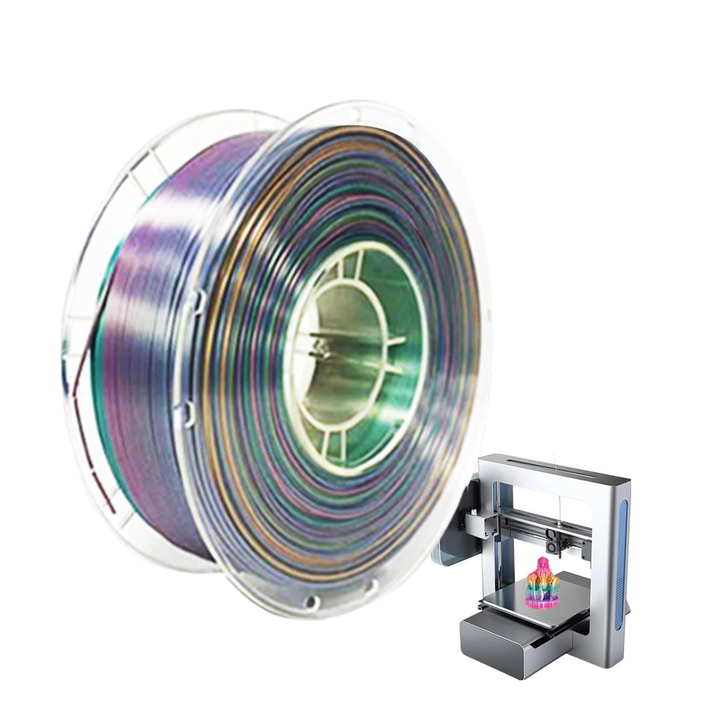 Gradient Color Change Silk PLA 3D Printing Filament for Most FDM 3D Printers ST4