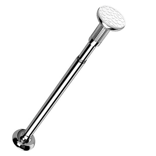50-80cm Adjustable Bathroom Telescopic Curtain Rail Rod Tension Hanging Pole