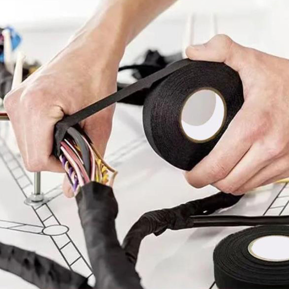 12 Rolls 15mx19mm Car Automotive Wiring Harness Fluff Tape