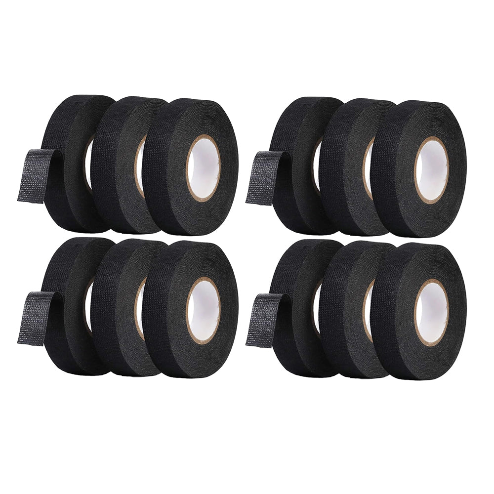 12 Rolls 15mx19mm Car Automotive Wiring Harness Fluff Tape