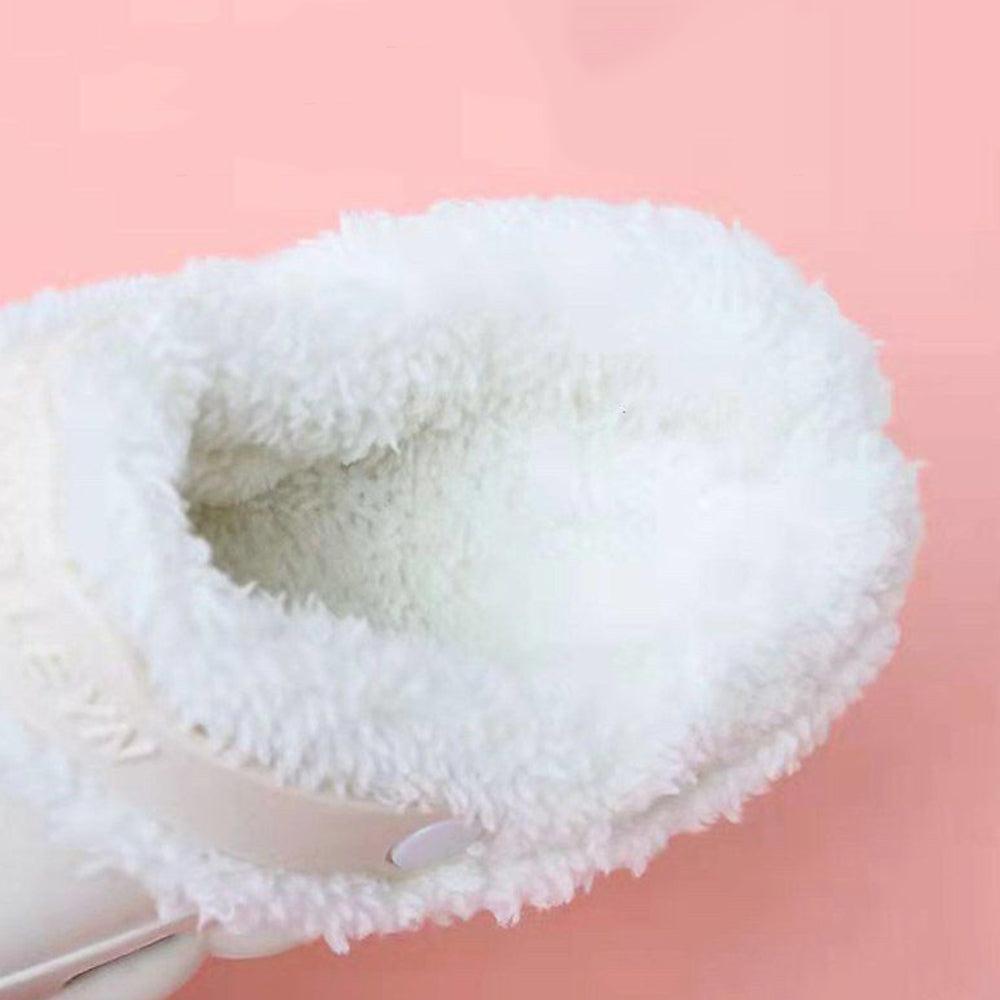 Fleece Fluffy Fuzzy Lining Warm Insoles for Crocs White EU34-35