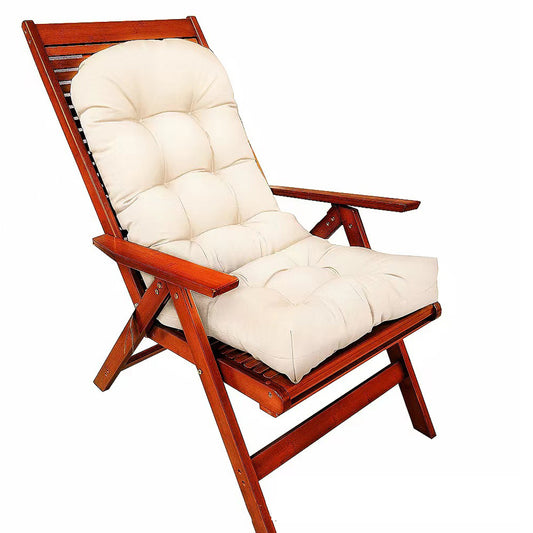 Adirondack Chair Cushion Water Resistant High Back Lounge Chair Pad Beige