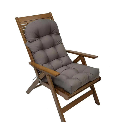 Adirondack Chair Cushion Water Resistant High Back Lounge Chair Pad Dark Grey