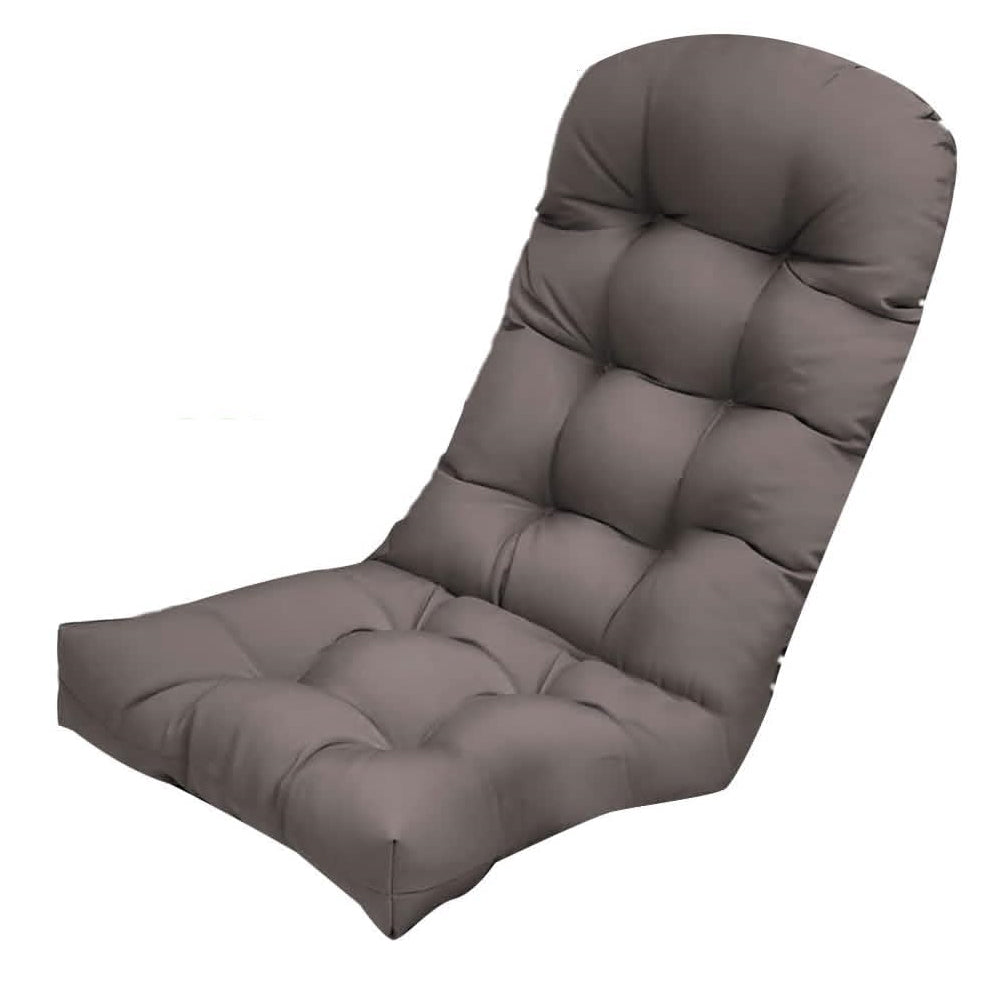 Adirondack Chair Cushion Water Resistant High Back Lounge Chair Pad Dark Grey