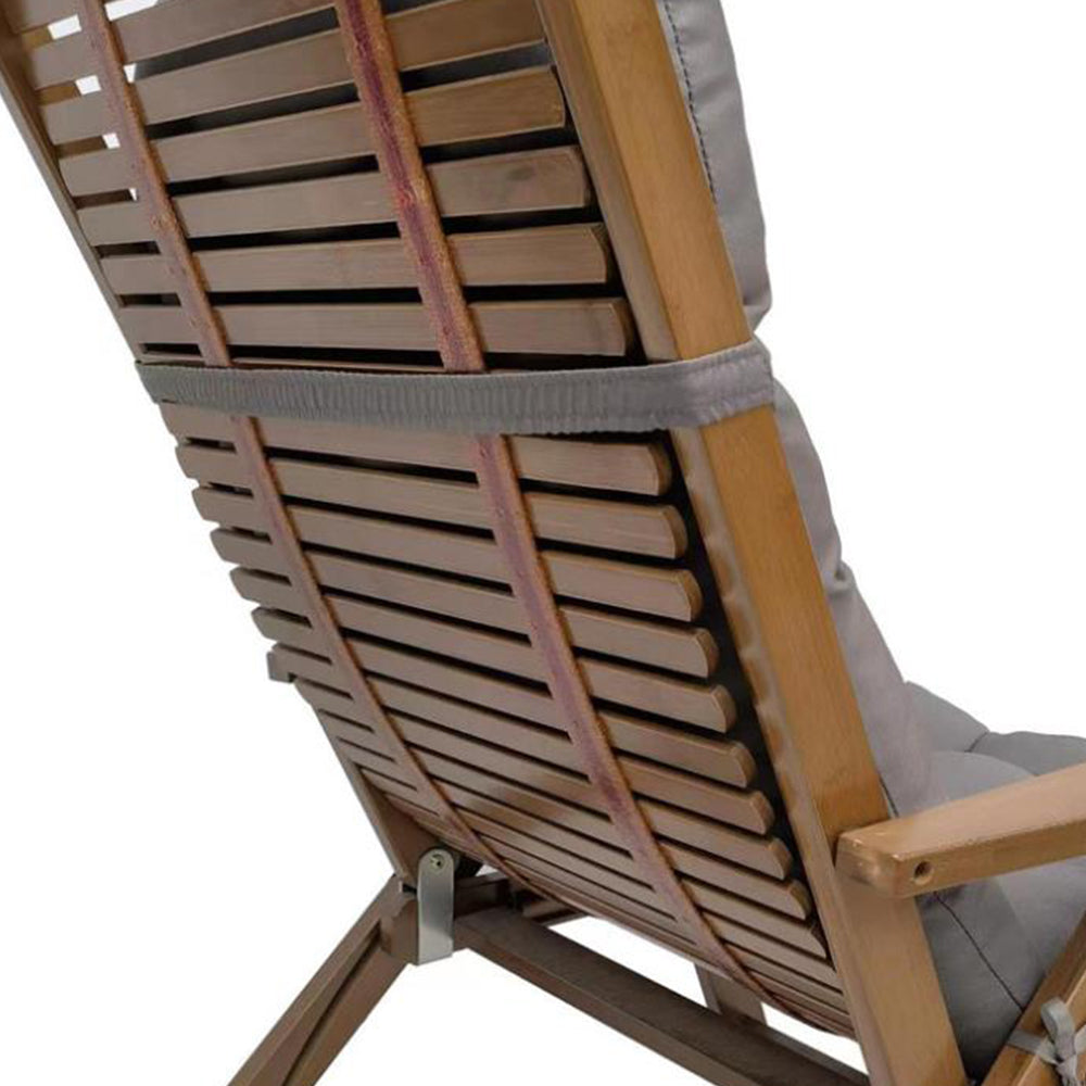 Adirondack Chair Cushion Water Resistant High Back Lounge Chair Pad Dark Grey