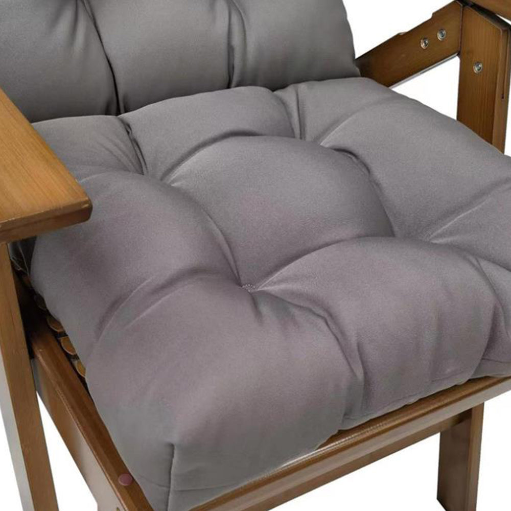 Adirondack Chair Cushion Water Resistant High Back Lounge Chair Pad Dark Grey