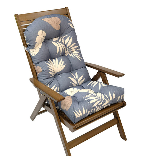 Adirondack Chair Cushion Water Resistant High Back Lounge Chair Pad Grey