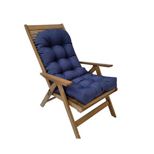 Adirondack Chair Cushion Water Resistant High Back Lounge Chair Pad Navy Blue