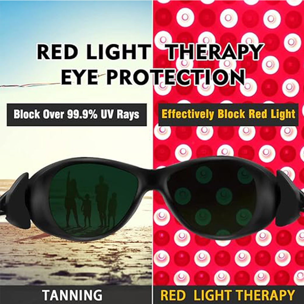 Red Light Therapy Eye Protective Glasses For Visible Light Blocking