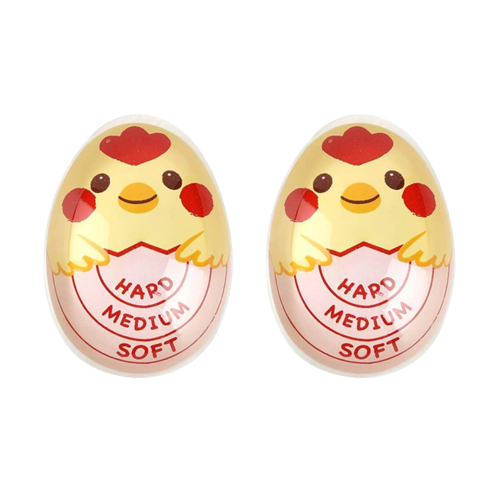 2Pcs Egg Timer Resin Boiled Egg Cooker Color Changing Cooking Temperature Tool