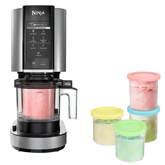 4Pcs Cream Pints Cup Storage Jars For Ninja NC299AM C300s Series