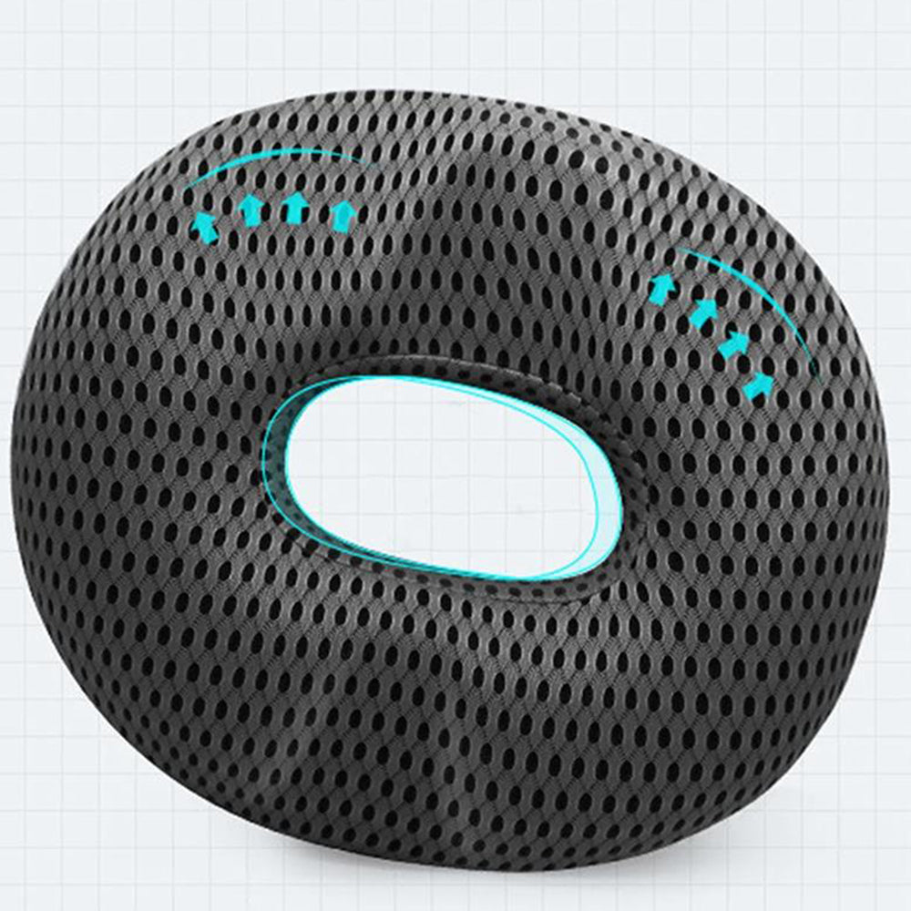 Donut Seat Cushion Thick Memory Foam Cushion for Men Black