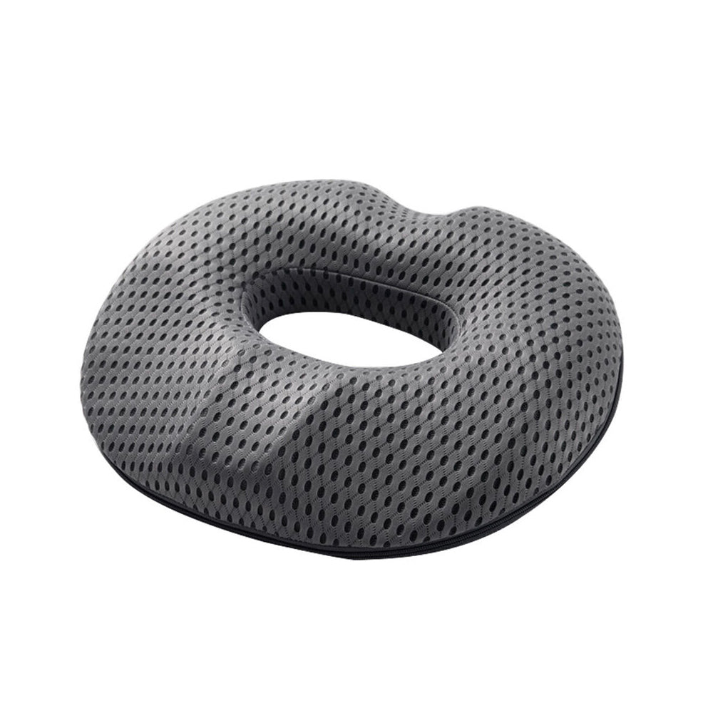 Donut Seat Cushion Thick Memory Foam Cushion for Men Grey