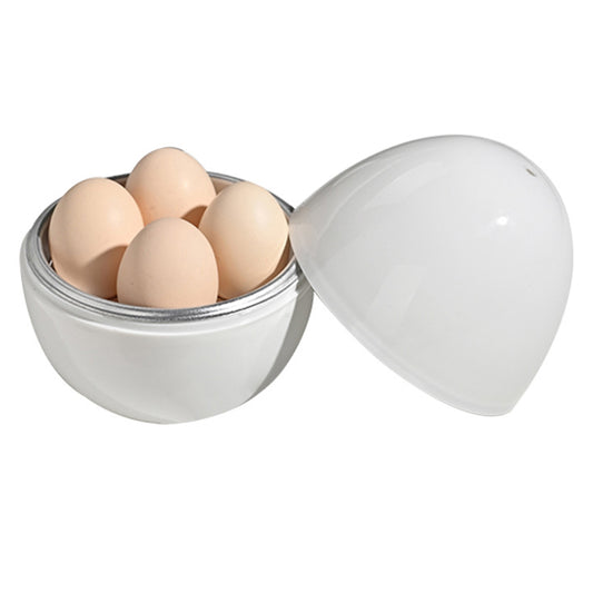 4 Eggs Breakfast Kitchen Cooker Boiler Poacher Microwave Steamer