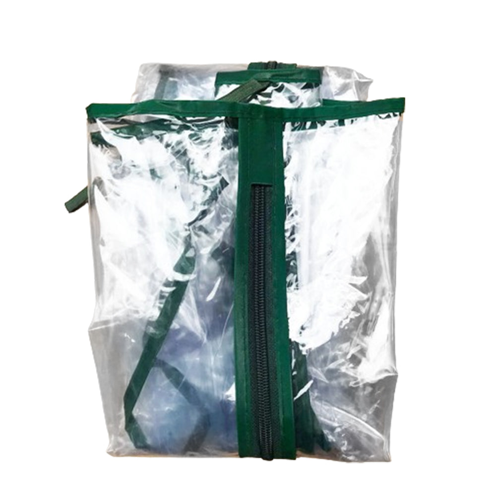 1.2x0.6x0.6m Clear Greenhouse Flower Garden Shed with Zipper Doors