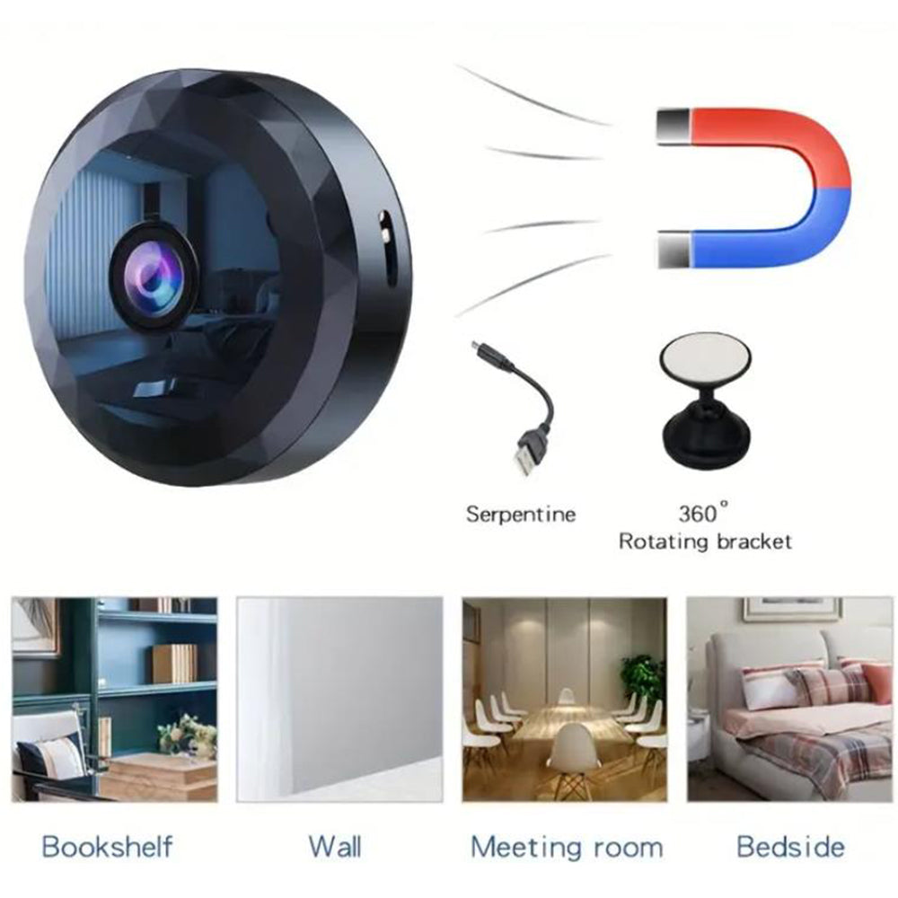 2Pcs WiFi Wireless 720P HD FHD Camera Network Monitor Built-in PIR