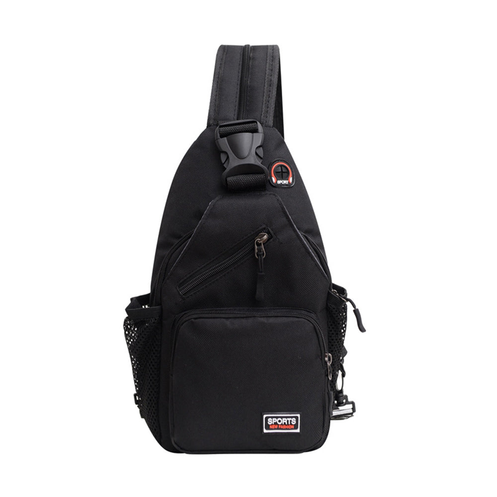 Outdoor Travel Shoulder Sling Chest Pack Backpack Black