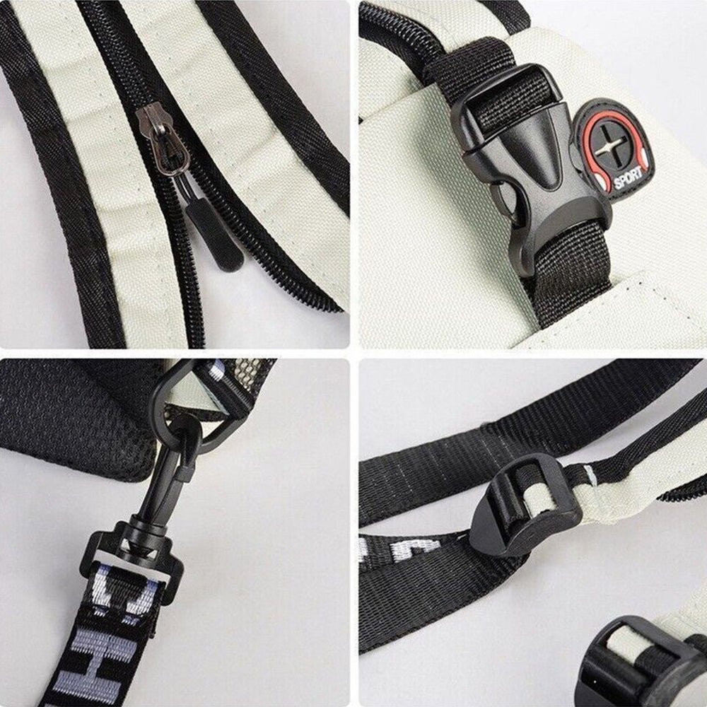 Outdoor Travel Shoulder Sling Chest Pack Backpack White