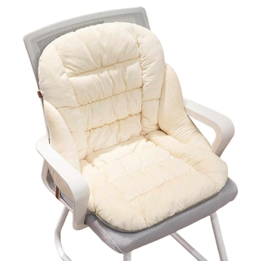 Winter Warm Seat Cushion Backrest Integrated Office Home Cushion Beige