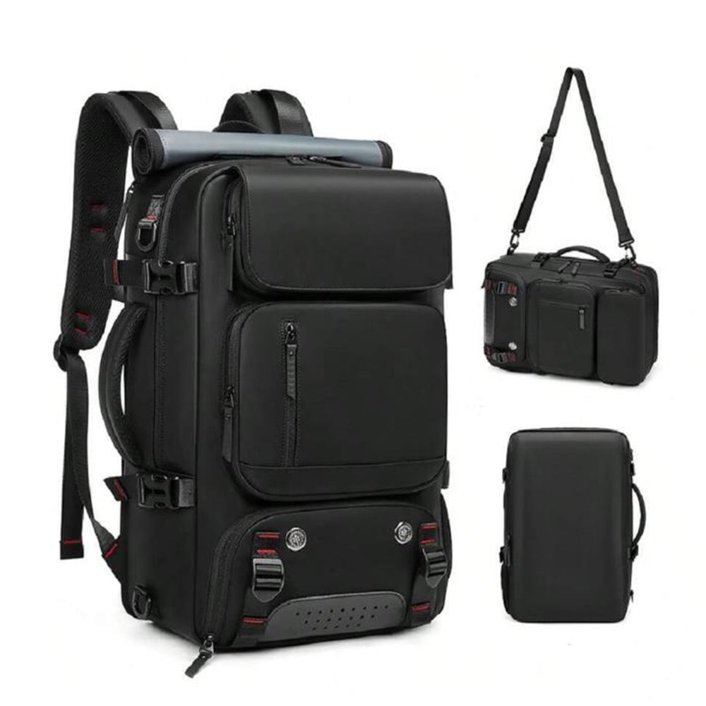 Travel Carry-On Backpack Large Capacity Lightweight with Shoe Compartment Black