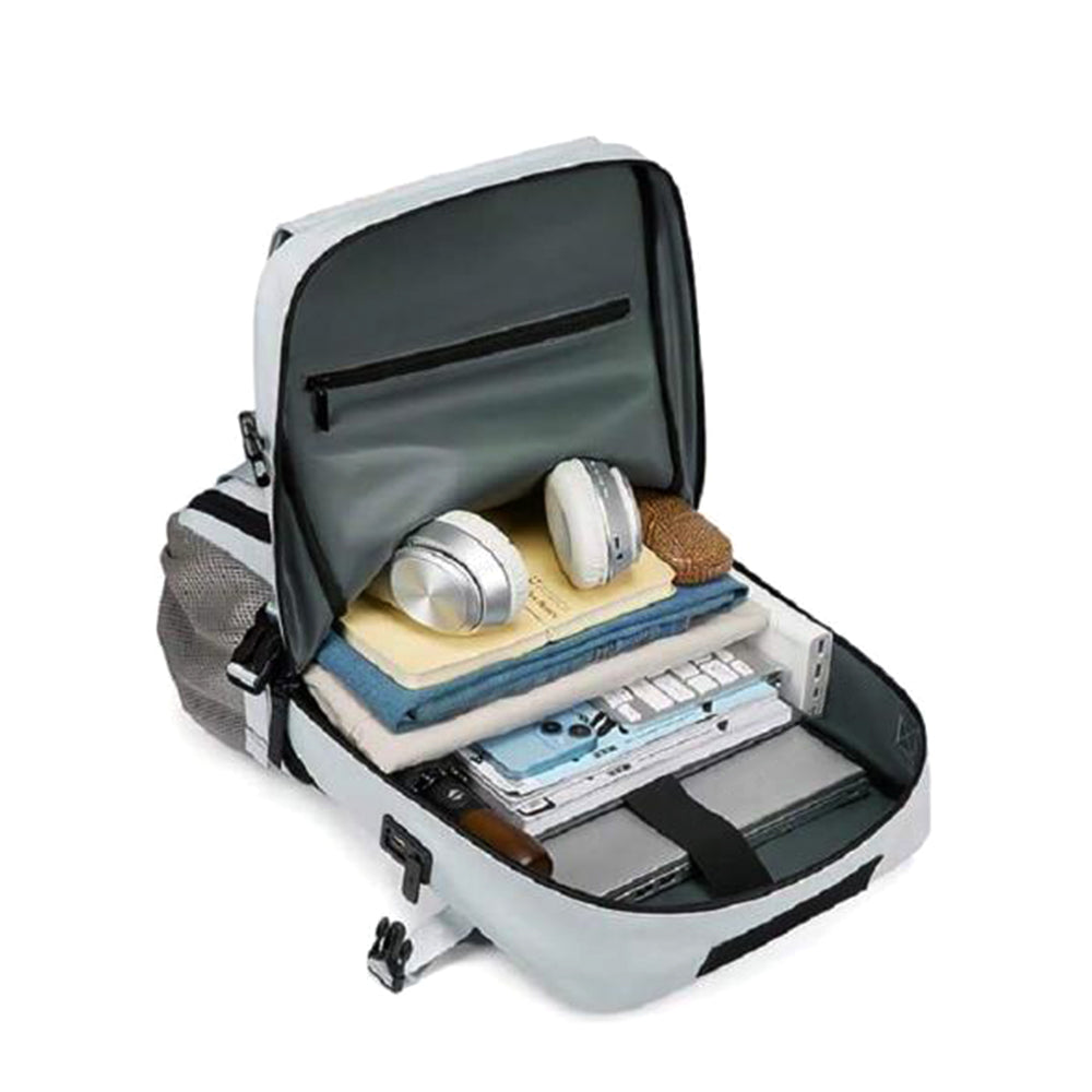 Travel Carry-On Backpack Large Capacity Lightweight with Shoe Compartment Grey