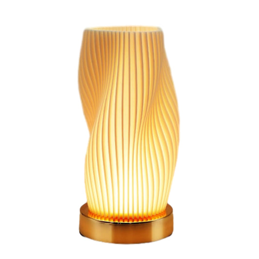 Bedside Light with Metal Base Novelty Small Bedside Table Lamp for Bedroom ST1