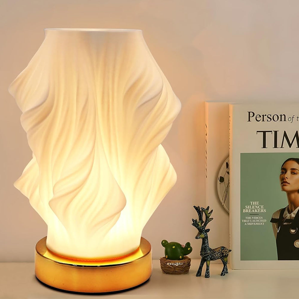 Bedside Light with Metal Base Novelty Small Bedside Table Lamp for Bedroom ST2