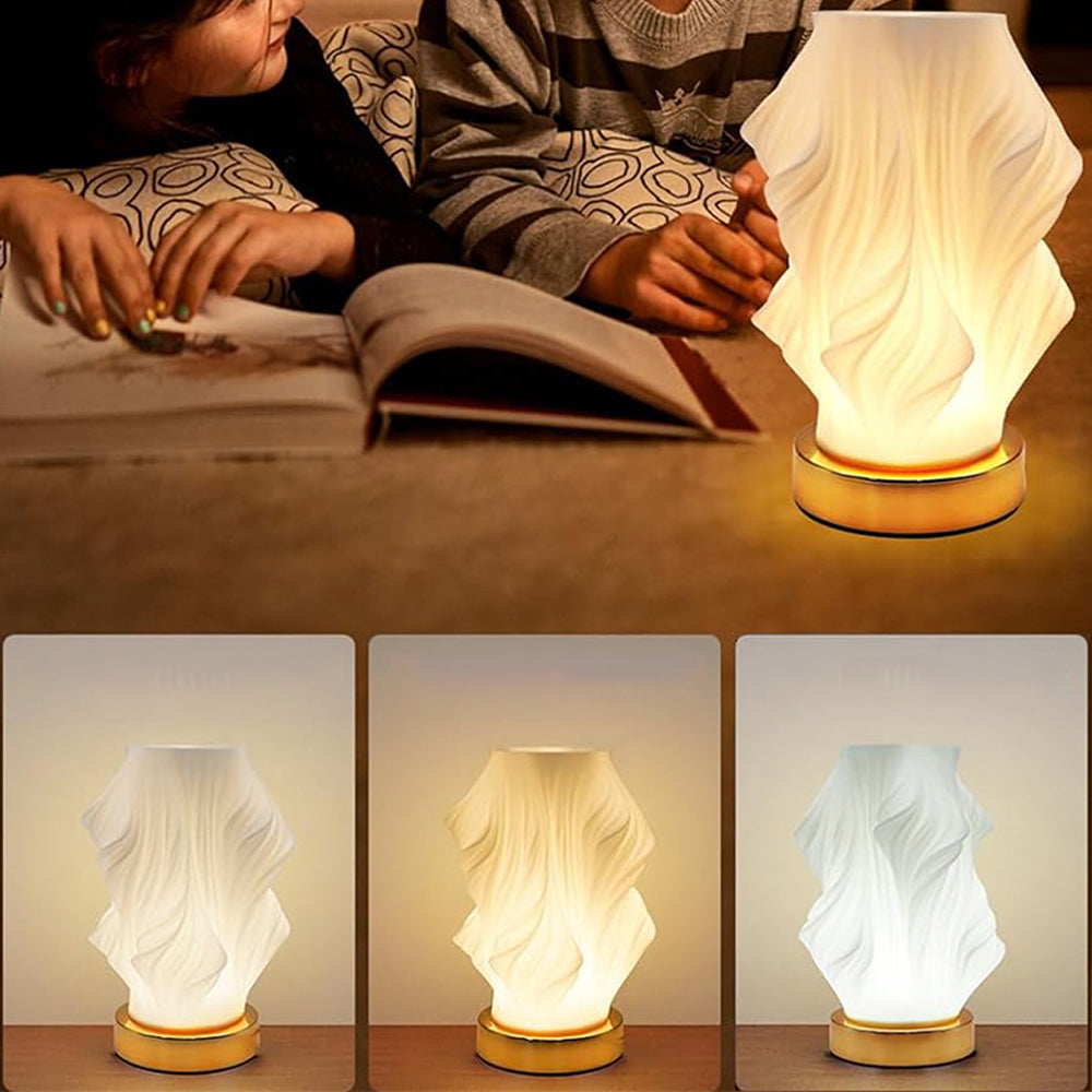 Bedside Light with Metal Base Novelty Small Bedside Table Lamp for Bedroom ST2