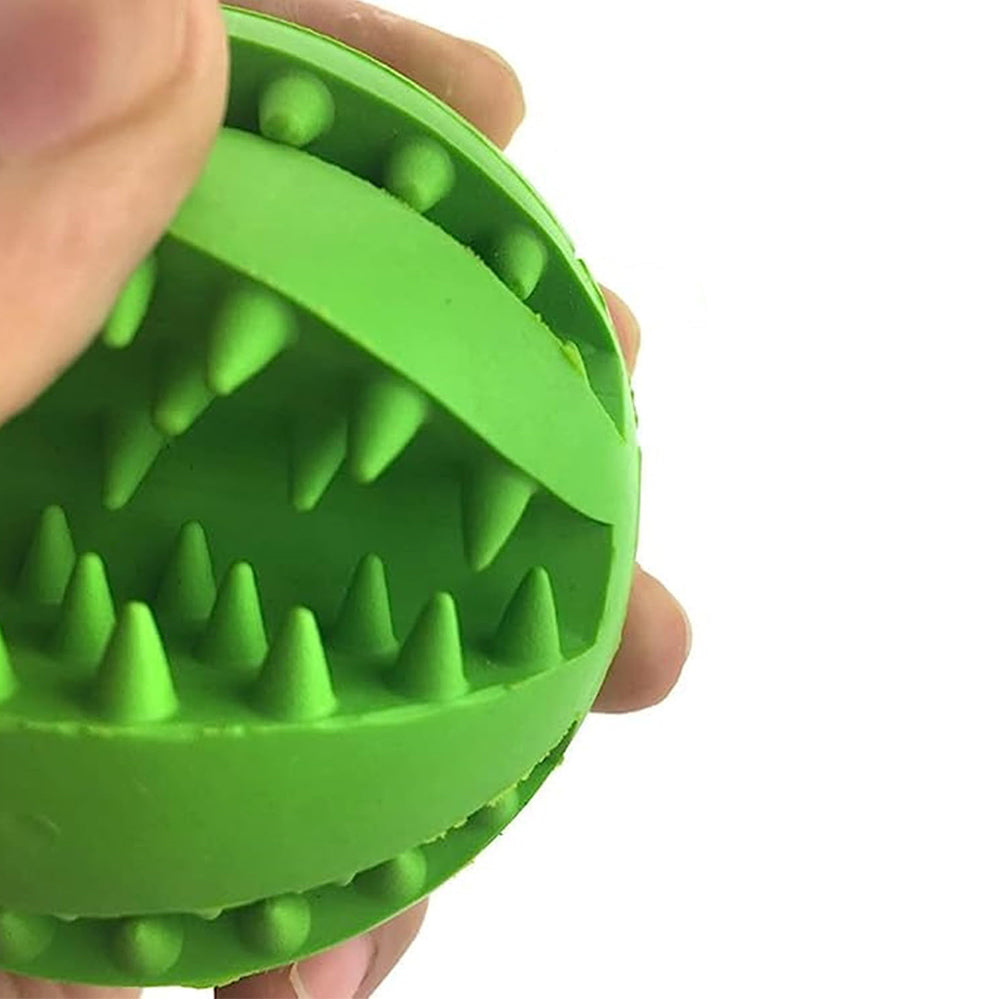 3Pcs Puppy Dog Chew Ball Toy Rubber Dental Clean Teeth Healthy Treat Gum Bite S