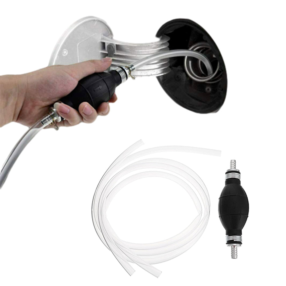 Manual Water Oil Liquid Syphon Petrol Fuel Transfer Pump with Siphon Hose