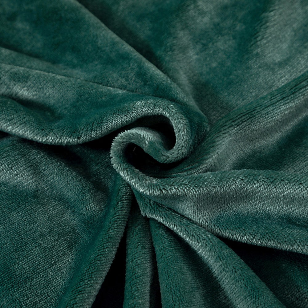 200x230cm Faux Sherpa Lambswool Throw Blanket Reversible Plush Blanket Green