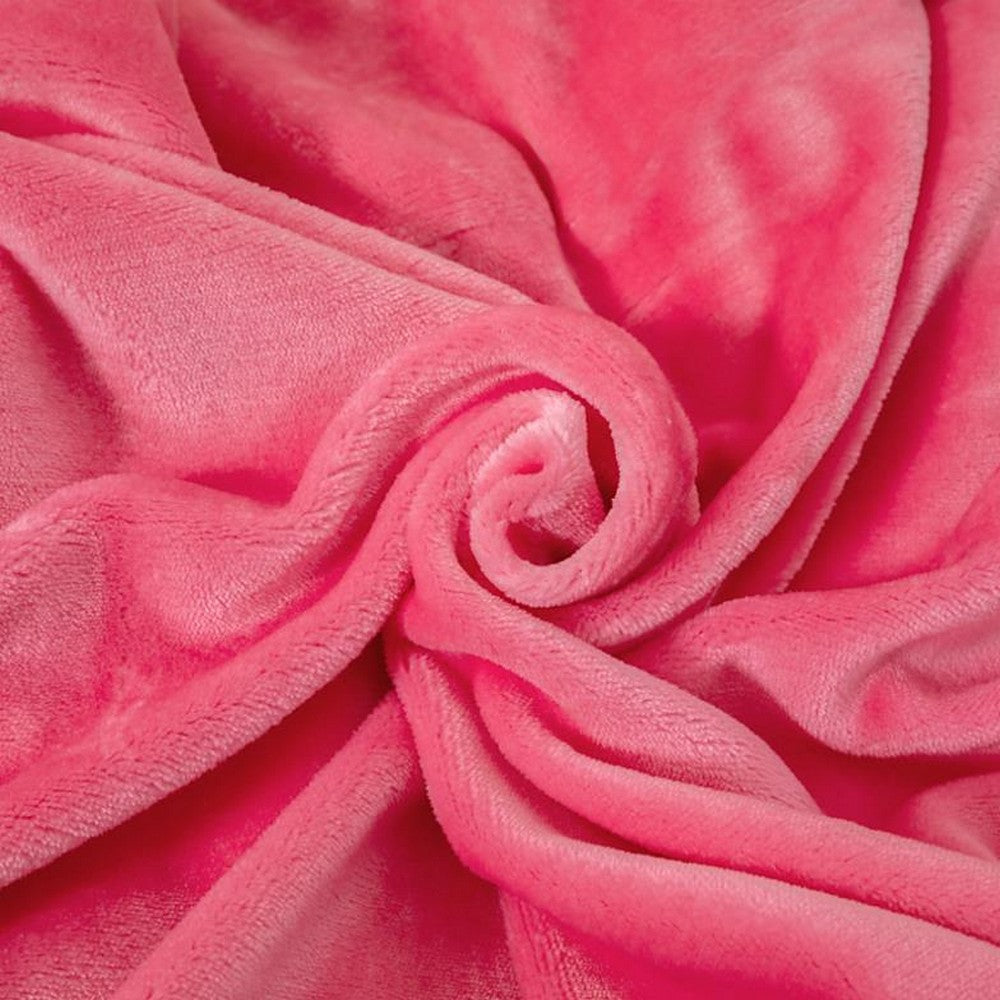 200x230cm Faux Sherpa Lambswool Throw Blanket Reversible Plush Blanket Red