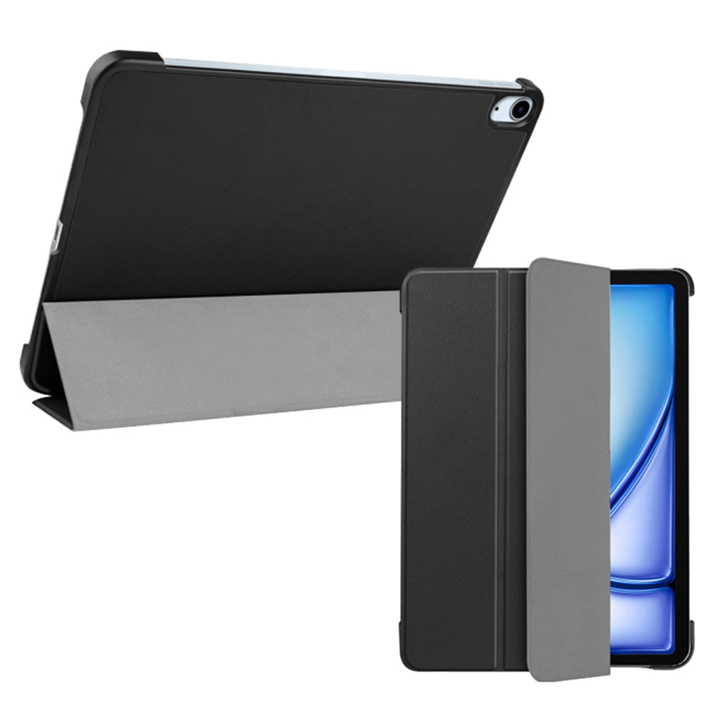 Shock-Resistant Smart Cover Case for iPad Air 13 Black