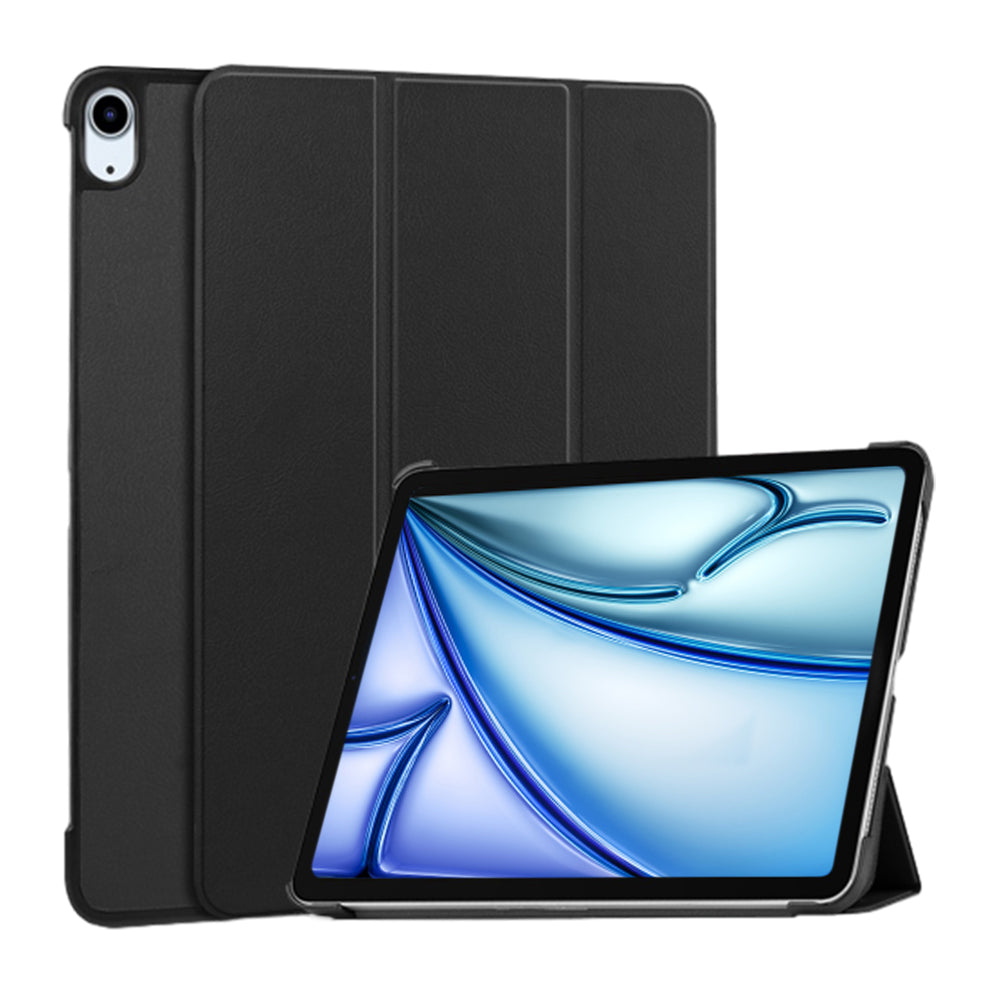 Shock-Resistant Smart Cover Case for iPad Air 11 Black