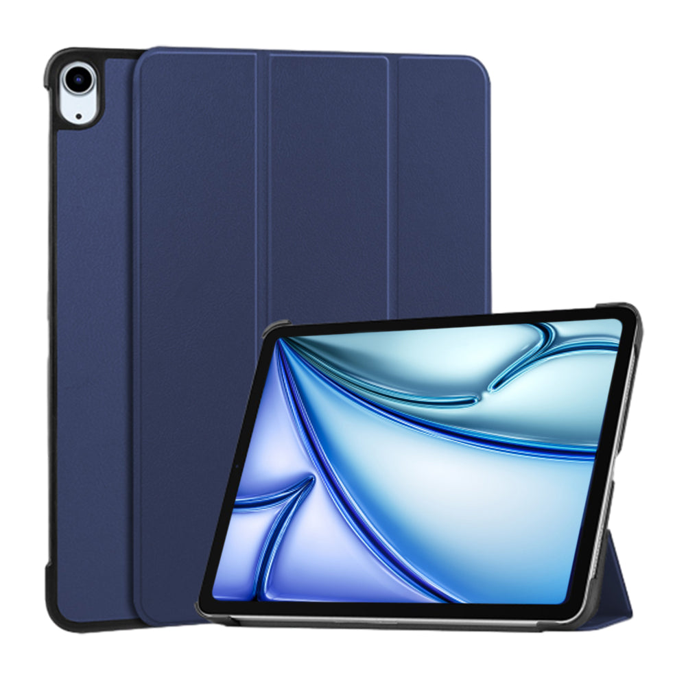 Shock-Resistant Smart Cover Case for iPad Air 11 Dark Blue
