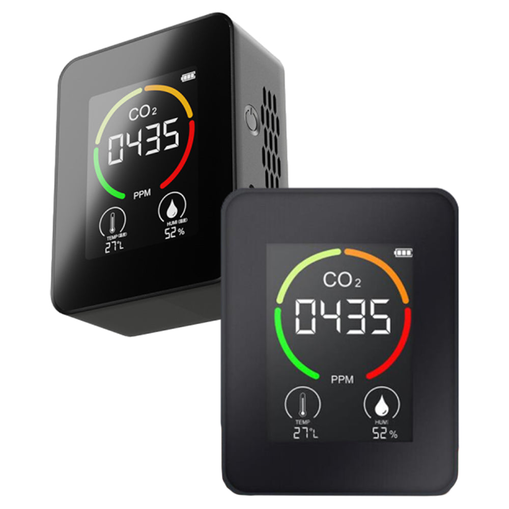 2Pcs Infrared Carbon Dioxide Detector Temperature Humidity Air Quality Monitor