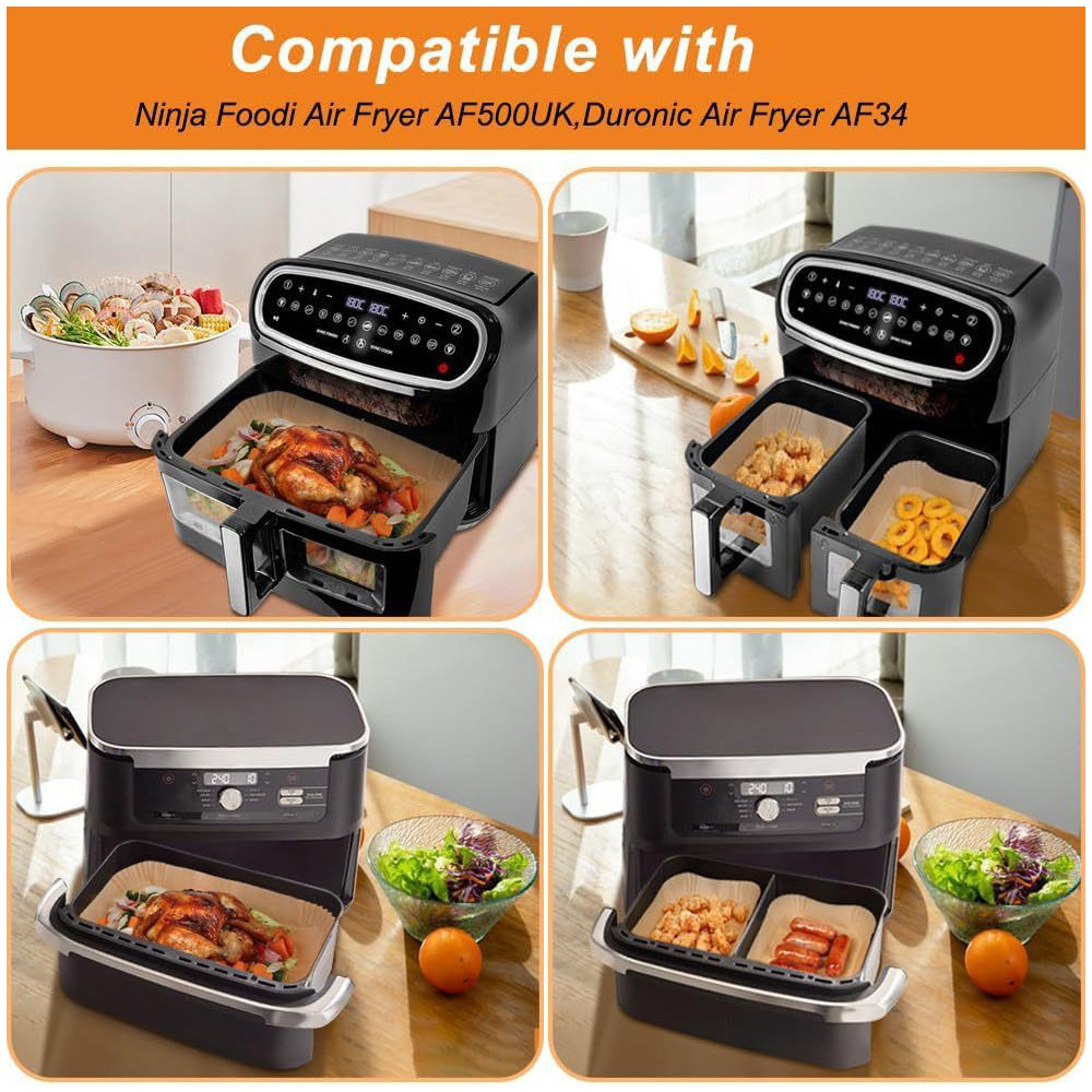 150Pcs Air Fryer Liners Disposable Liners Paper for Ninja Foodi Dual Air Fryer
