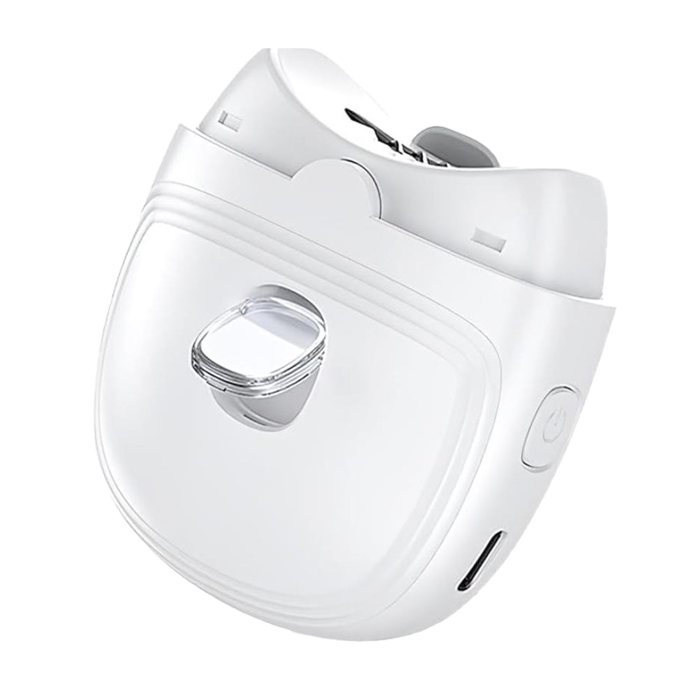 USB Electric Fingernail Clipper Automatic Light Trimmer Nail Cutter