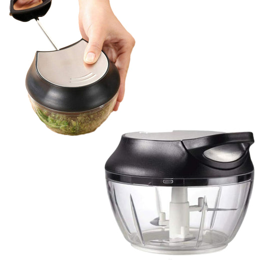 Pull String Manual Vegetable Fruit Onion Nut Chopper Mincer Mixer Slicer Dicer